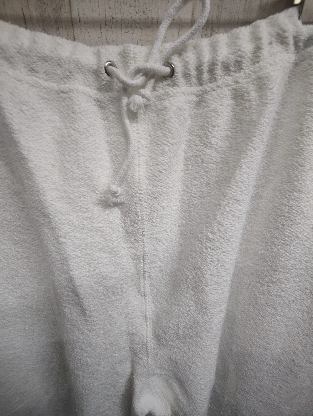 Stateline White French Terry Pants Men's 2XL Heavyweight Longer Length